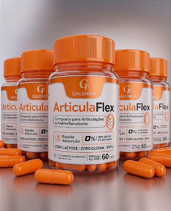 ArticulaFlex - Anti-Inflamatório Natural e Regenerador de Articulações-5 potes