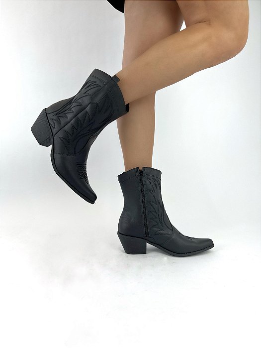 CECILIA - BOTA TEXANA COUNTRY PRETO