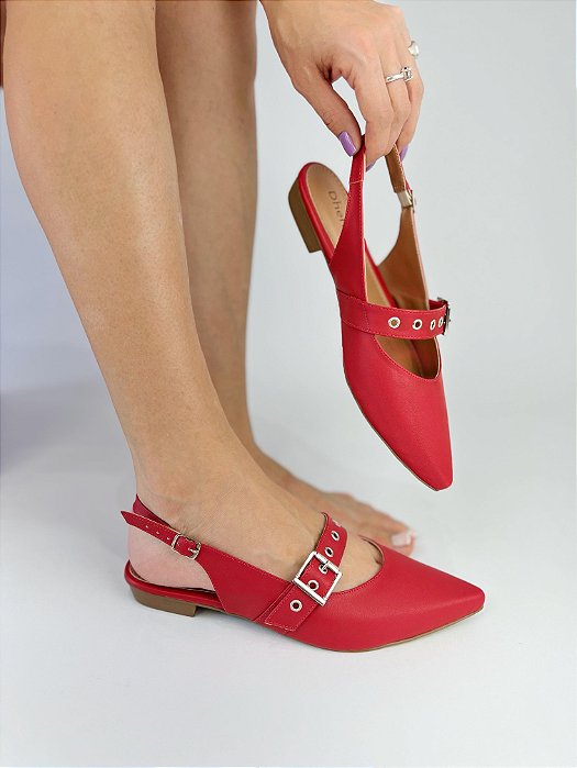 THASSIA - SLINGBACK SAPATILHA VERMELHO