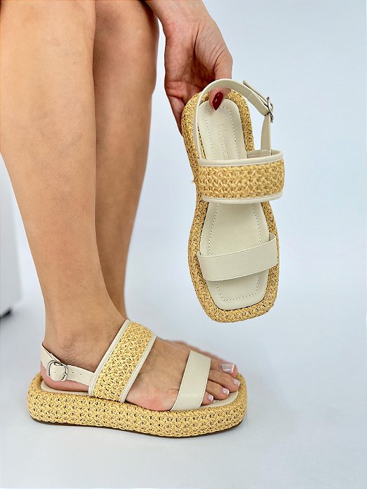 AYLA - PAPETE TRAMADO OFF-WHITE