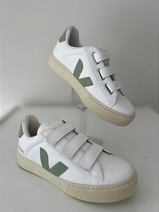 TÊNIS VERT BRANCO/VERDE
