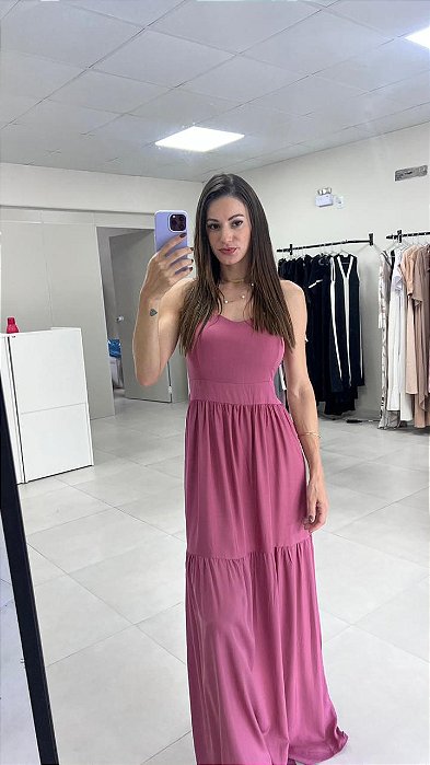 VESTIDO LONGO DE ALÇA