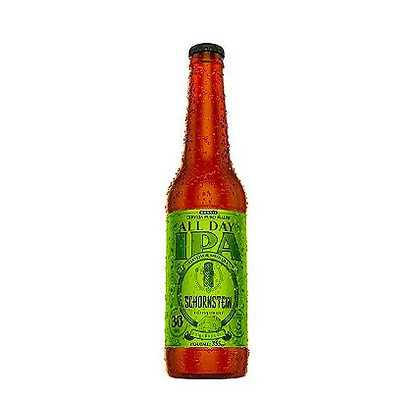 CERVEJA SCHORNSTEIN ALL DAY IPA LONG NECK - GARRAFA 355ml