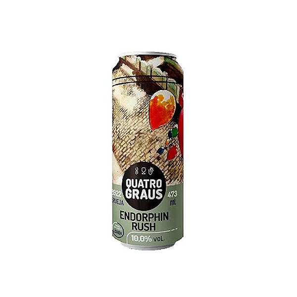 CERVEJA QUATRO GRAUS ENDORPHIN RUSH - LATA 473ml