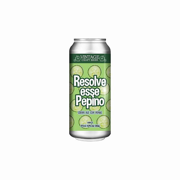 CERVEJA VINTAGE  RESOLVE ESSE PEPINO - LATA 473ml