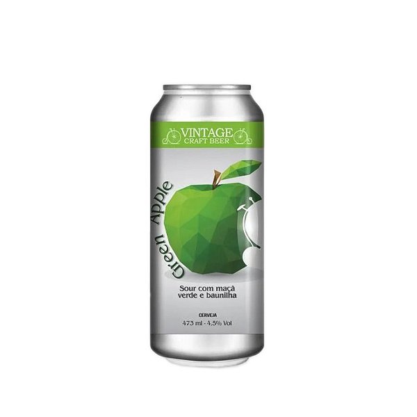 CERVEJA VINTAGE GREEN APPLE - LATA 473ml