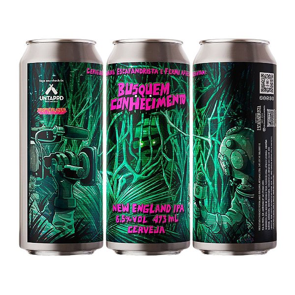 CERVEJA ESCAFANDRISTA BUSQUEM CONHECIMENTO - LATA 473ml