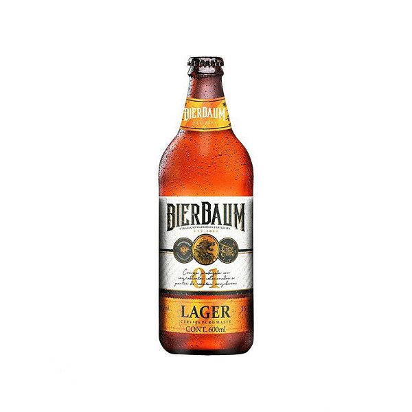 CERVEJA BIERBAUM LAGER - GARRAFA 600ml