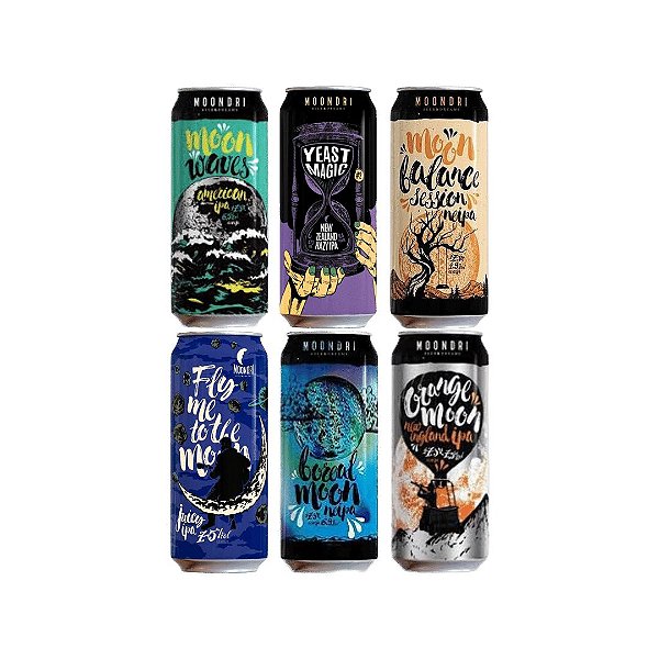CERVEJA MOODRI KIT 6 IPAS EXTREMAS - LATA 473ml