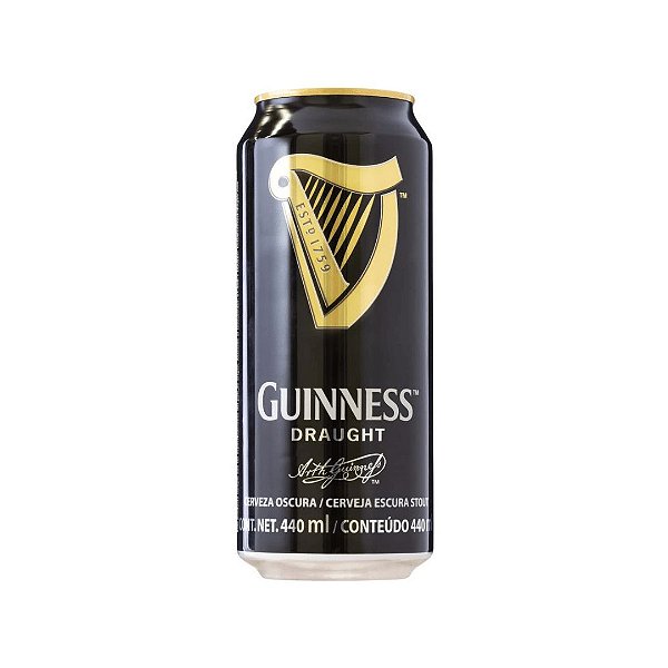 CERVEJA GUINNESS DRAUGHT STOUT - LATA 473ml