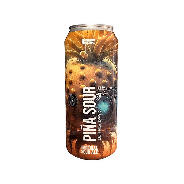 CERVEJA SEVEN HANDS PINÃ SOUR (ABACAXI E COCO) - LATA 473ml
