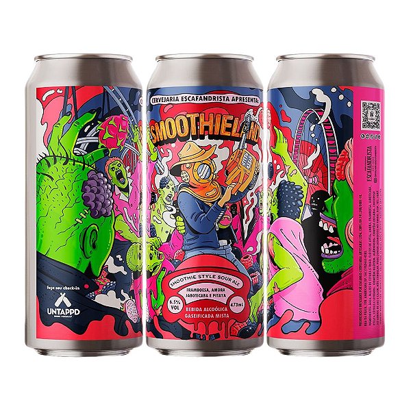 CERVEJA ESCAFANDRISTA SMOOTHIELAND SMOOTHIE STYLE-SOUR ALE - LATA 473ml