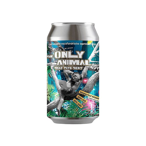 CERVEJA ESCAFANDRISTA THE ONLY ANIMAL THAT PAYS RENT - LATA 350ml