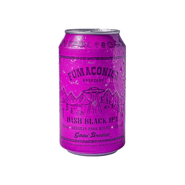 CERVEJA FUMAÇONICA HASH BLACK IPA - LATA 350ml