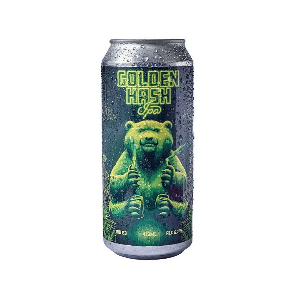 CERVEJA FUMAÇONICA GOLDEN HASH IPA - LATA 473ml