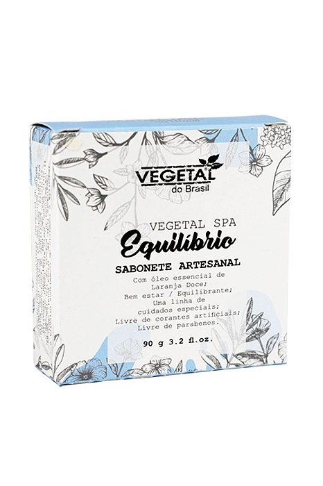 SABONETE ARTESANAL EQUILIBRIO VEGETAL SPA-90G