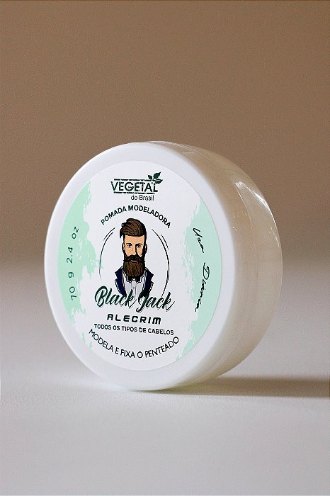 POMADA CAPILAR BLACK JACK- 70G- ALECRIM