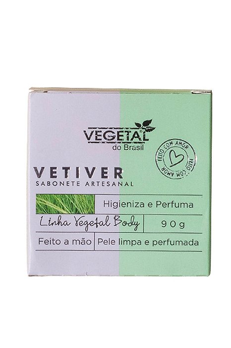 SABONETE ARTESANAL DE VETIVER-90G