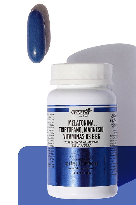 MELATONINA,TRIPTOFANO,MAGNESIO E VITAMINAS-30CAPS-1500MG