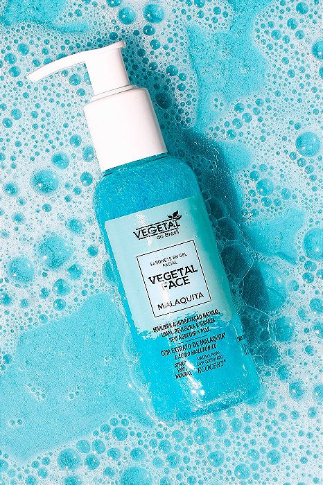 SABONETE EM GEL FACIAL VEGETAL FACE MALAQUITA-120ML