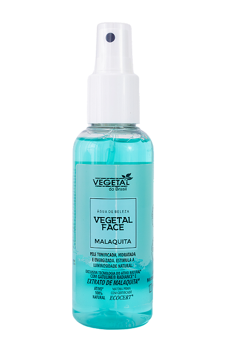 AGUA DE BELEZA VEGETAL FACE MALAQUITA - 120ML