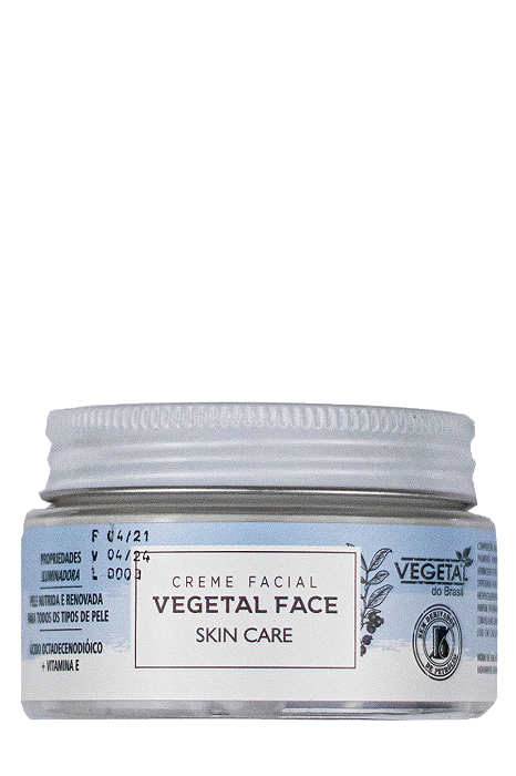 CREME FACIAL SKIN CARE VEGETAL FACE- 100G