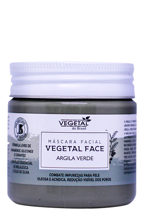 MASCARA FACIAL DE ARGILA VERDE-180G