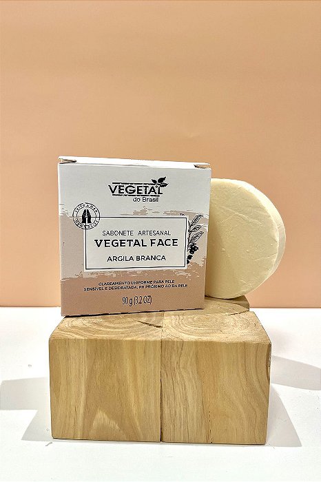 SABONETE ARTESANAL ARGILA BRANCA-90G