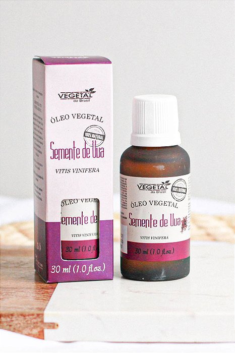OLEO VEGETAL DE SEMENTE DE UVA- 30ML