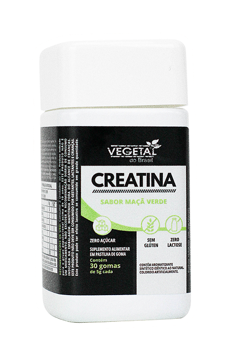CREATINA EM GOMA SABOR MACA VERDE 30 GOMAS VB