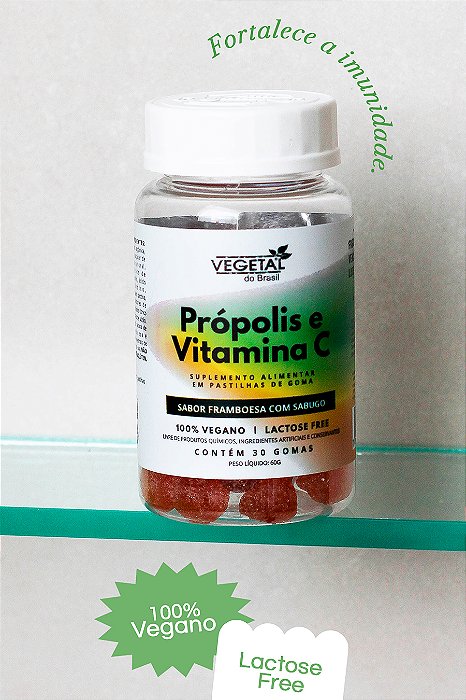 PROPOLIS E VITAMINA C GOMA 30 UNID VB