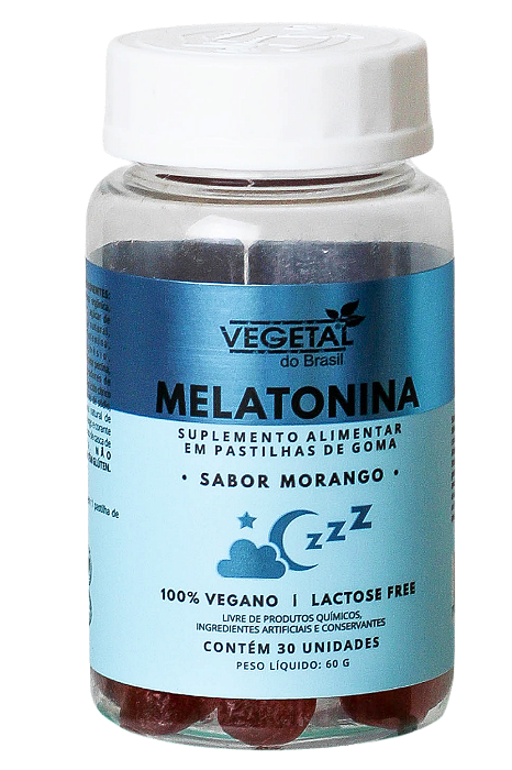 MELATONINA GOMA SABOR MORANGO 30 UNID VB