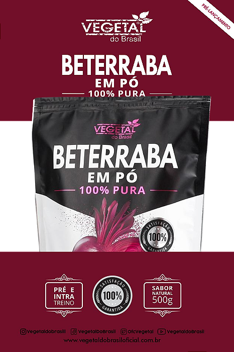 BETERRABA EM PO 500G