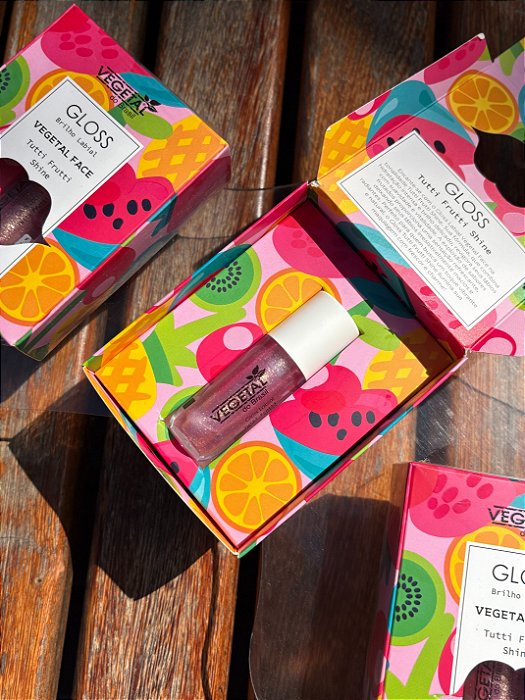 GLOSS BRILHO LABIAL TUTTI FRUTTI SKINE-4ML VEGETAL FACE