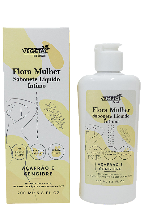 SABONETE LIQUIDO INTIMO ACAFRAO E GENGIBRE 200ML