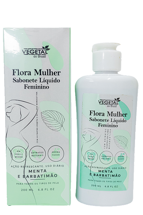 SABONETE LIQUIDO MENTA E BARBATIMAO-200ML