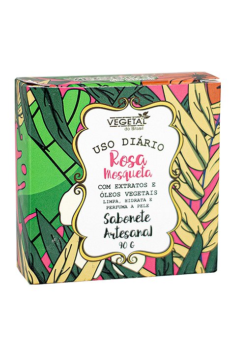 SABONETE ARTESANAL DE ROSA MOSQUETA-90G