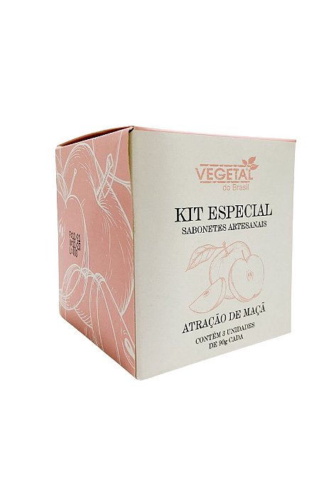 KIT ESPECIAL SABONETE ARTESANAL ATRACAO DE MACA-03 UND-90G