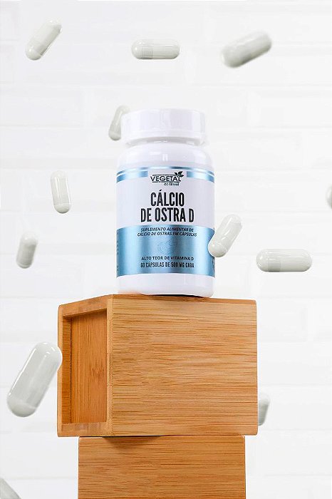 CALCIO DE OSTRA D 500MG COM 60 CAPS VB