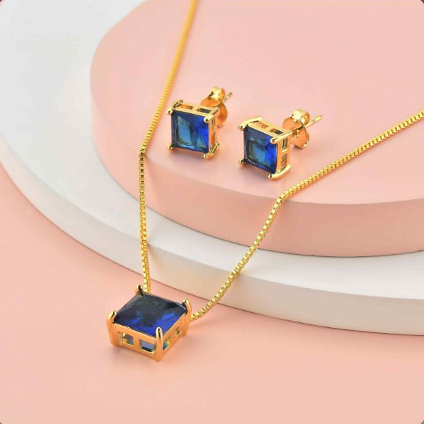CONJUNTO QUADRADO AZUL