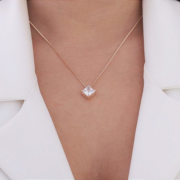 COLAR PONTO DE LUZ QUADRADO