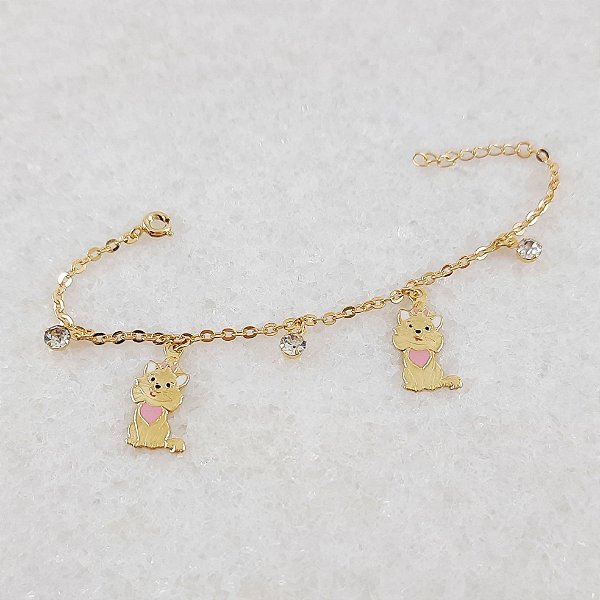 PULSEIRA INFANTIL GATINHO RESINADA