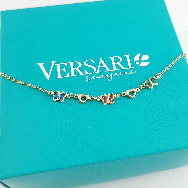 PULSEIRA INFANTIL BORBOLETINHAS COLORIDAS