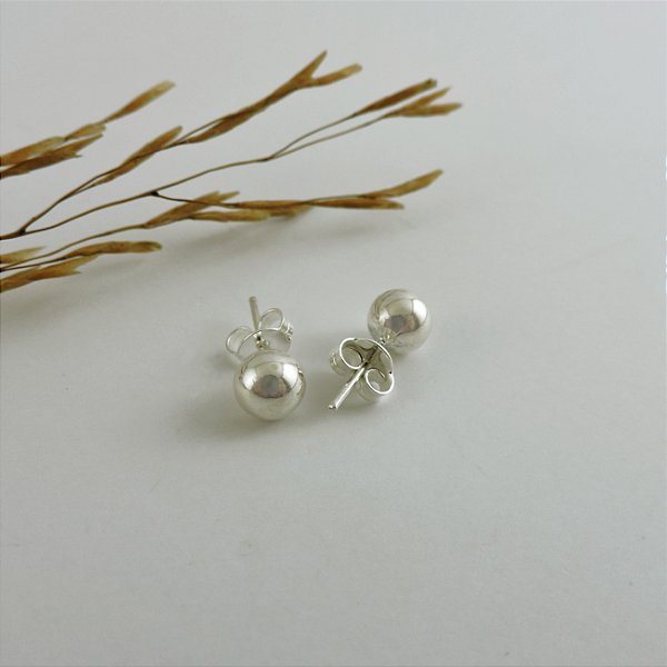 BRINCO BOLINHA 5MM EM PRATA