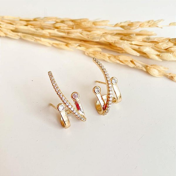 BRINCO EAR HOOK CRAVEJADO