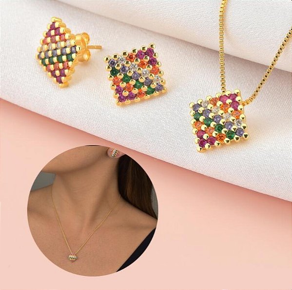 CONJUNTO QUADRADO COLORIDO
