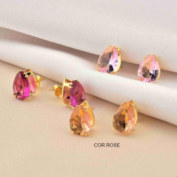 BRINCO GOTA - COR ROSE