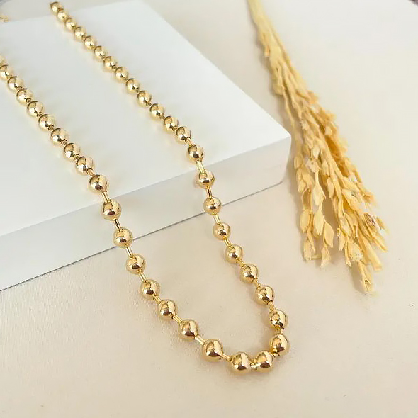 COLAR ESFERAS ORGÂNICO