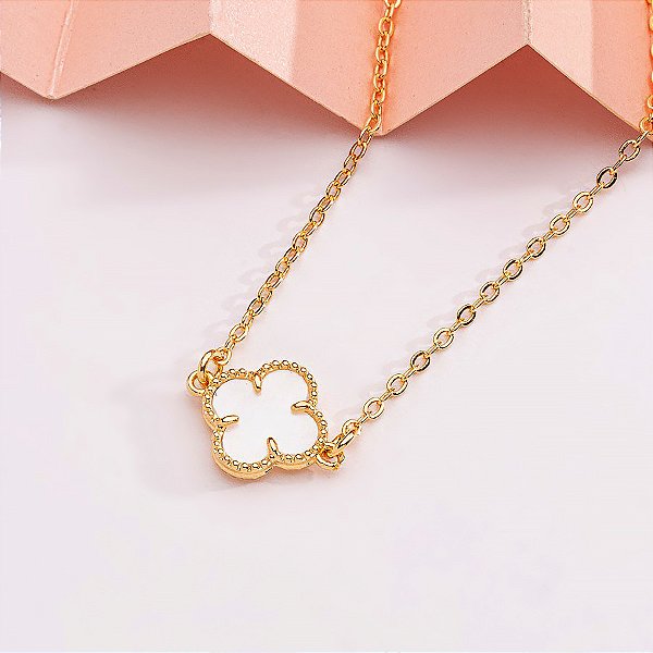 CHOKER TREVO MADRE PEROLA