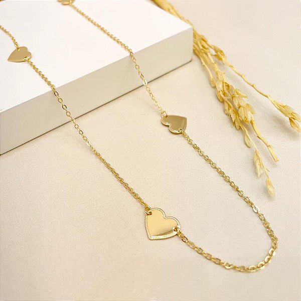 COLAR LONGO CORAÇÃO